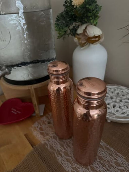 Hammered Copper Water Bottle