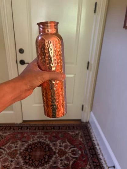 Hammered Copper Water Bottle