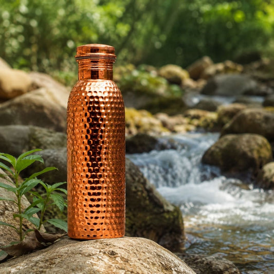 Hammered Copper Water Bottle