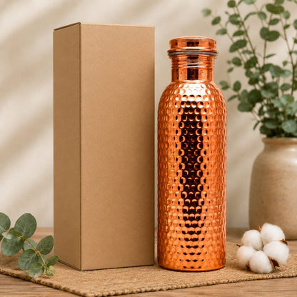 Hammered Copper Water Bottle