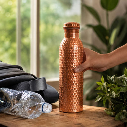 Hammered Copper Water Bottle