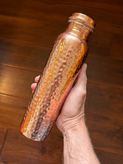 Hammered Copper Water Bottle