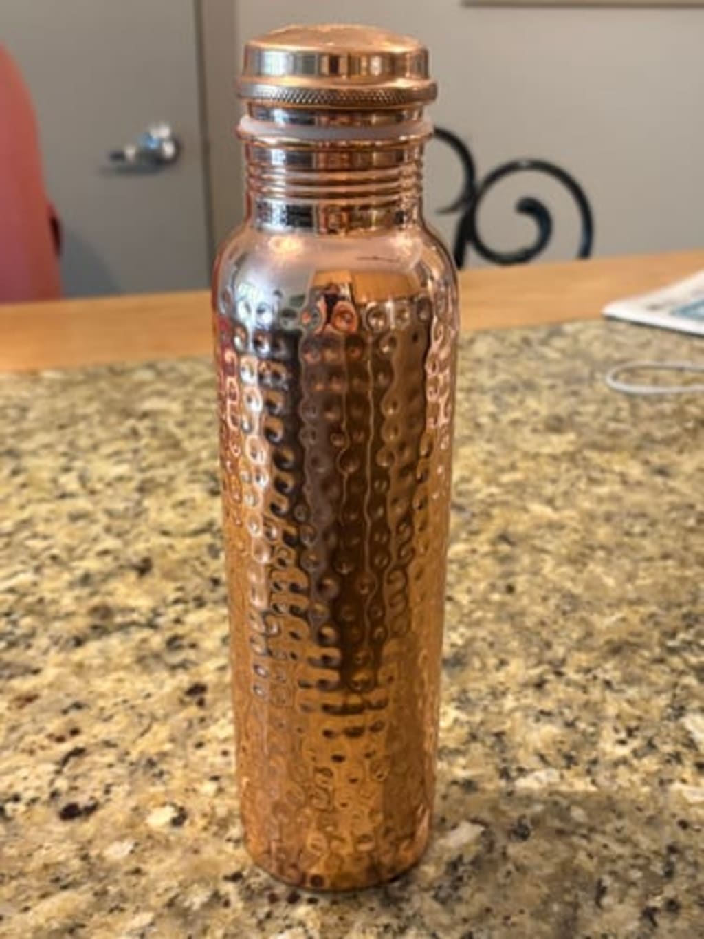 Hammered Copper Water Bottle