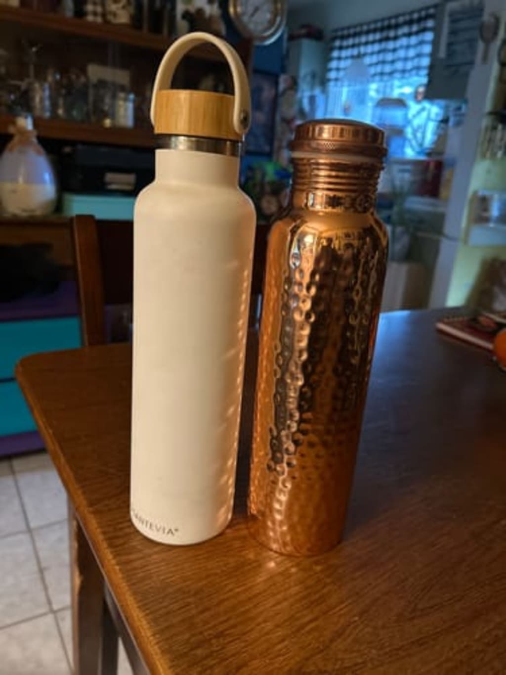 Hammered Copper Water Bottle