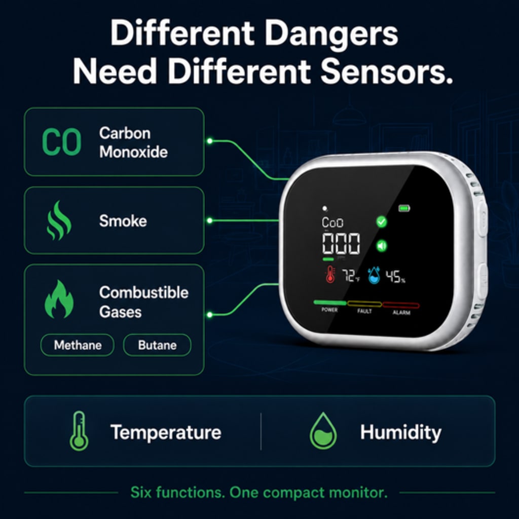 LUMVICO™ SafeGuard 6-in-1 Home Safety Monitor